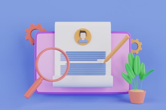 3D Applying for Job Online Concept: Visualizing the Future of Recruitment