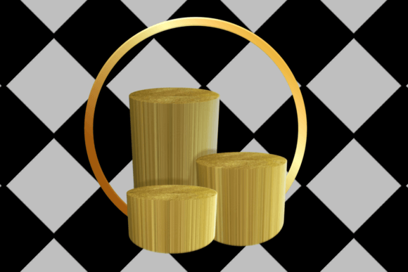 3D Podium Illustration for Eye-Catching Product Flyers