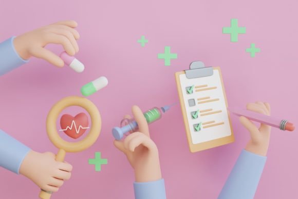 3D Rendering of Medical Clip Art: Practical Applications and Use Cases