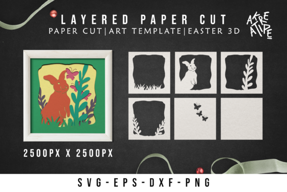 3D Shadow Box Papercut Easter Rabbit: A Creative and Practical Addition to Your Craft Projects