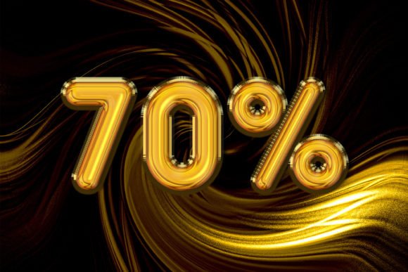 70 Percent Off Discount Sale Symbol: A Powerful Tool for Eye-Catching Promotions