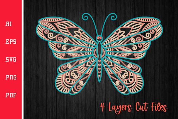 Unlock Creative Potential with Butterfly - 3D Layered SVG Cut Files V1